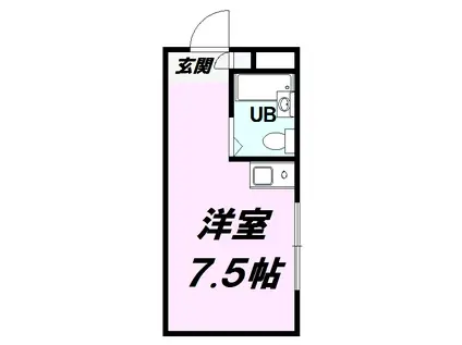 プリシード中野(ワンルーム/1階)の間取り写真