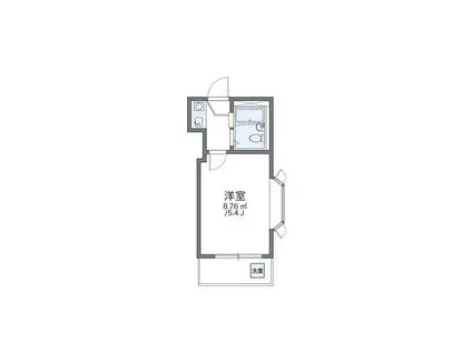 レオパレス小比企(1K/2階)の間取り写真