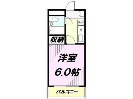 メゾン・ド・オンブラージュ(1K/3階)の間取り写真