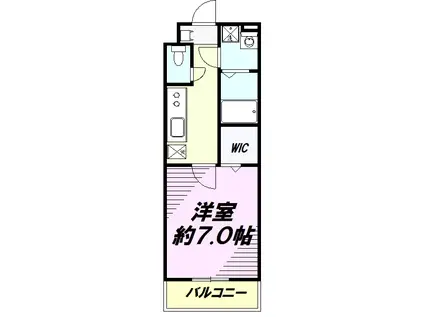 サビオ八王子(1K/3階)の間取り写真