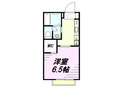 コンフォートヨコタ(1K/1階)の間取り写真