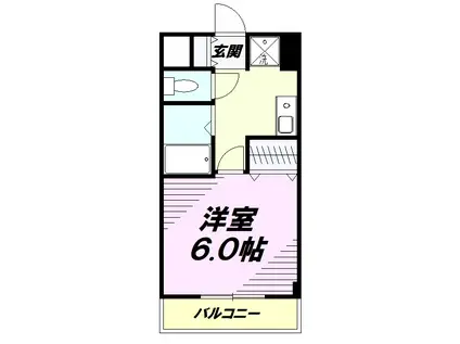 コンフォート309(1K/4階)の間取り写真