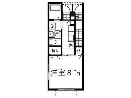 エステート泉塚(1K/1階)の間取り写真
