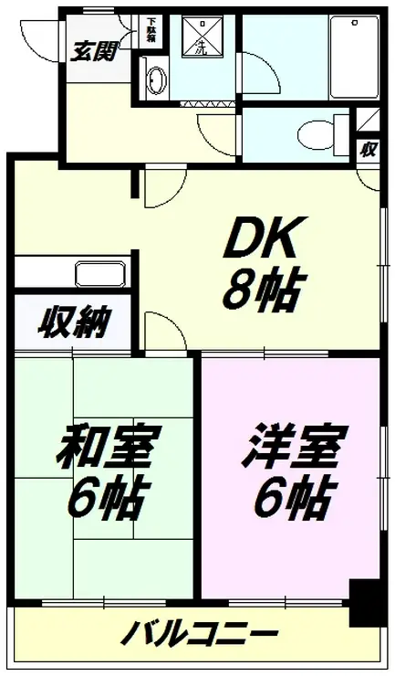 メゾン橘 5階階 間取り