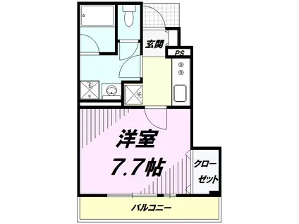 リブリ・KOYO(1K/1階)の間取り写真