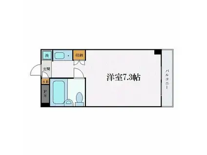 パル京南NO.17(ワンルーム/1階)の間取り写真