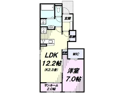 ヴィラ・グランポルト(1LDK/1階)の間取り写真