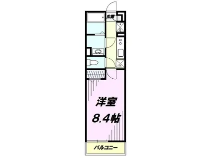 リブリ・武蔵野(1K/2階)の間取り写真