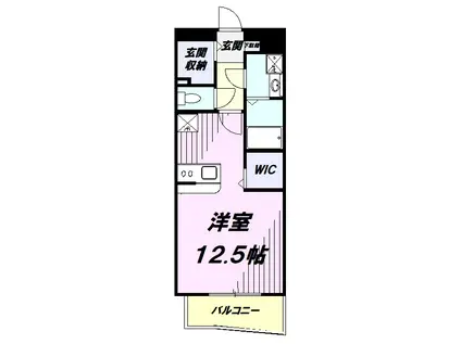 クーチャ万願寺(ワンルーム/3階)の間取り写真