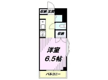 エスペランサ(1K/2階)の間取り写真