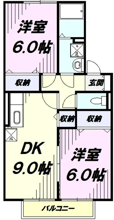 ドエル59 2階階 間取り