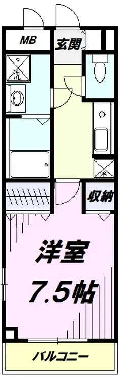 メープル立川 5階階 間取り