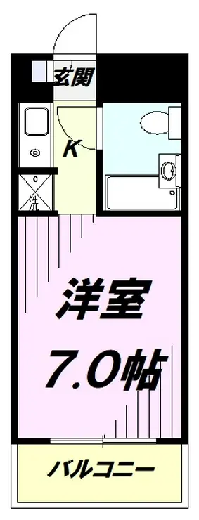 タッシ国立 2階階 間取り