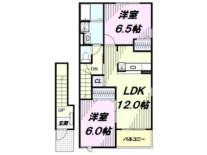 パセーオ.NS(2LDK/2階)の間取り写真