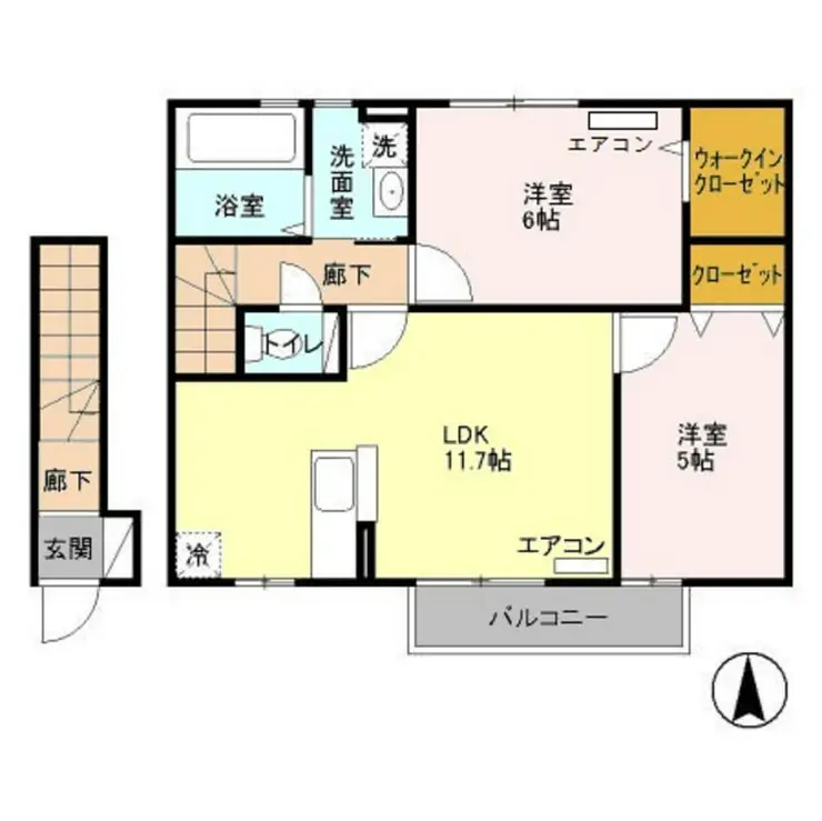 ルージュコート 2階階 間取り