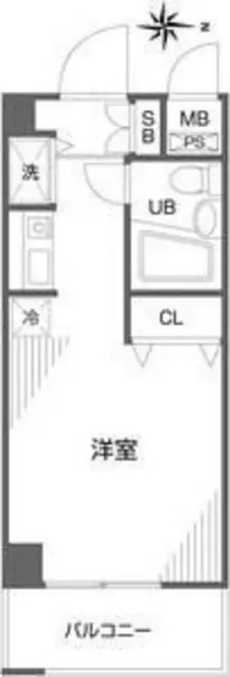 第62クリスタルマンション 6階階 間取り