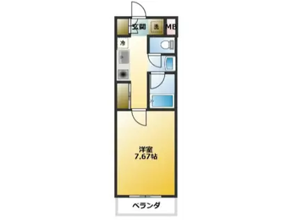 C´S MANGANJI Ⅰ(1K/1階)の間取り写真