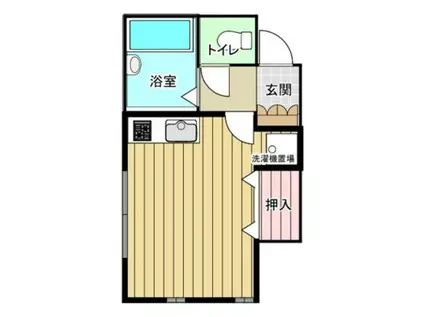 エスポワール(1K/2階)の間取り写真