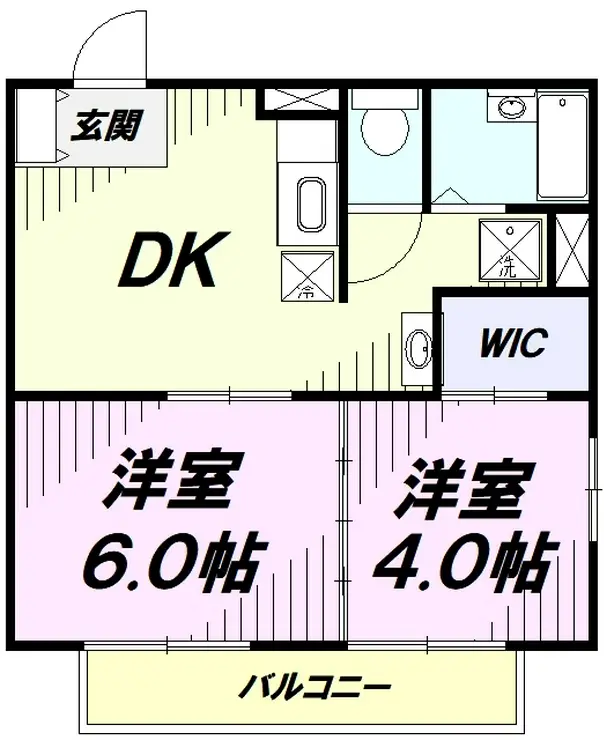 フォレストガーデン武蔵砂川 1階階 間取り