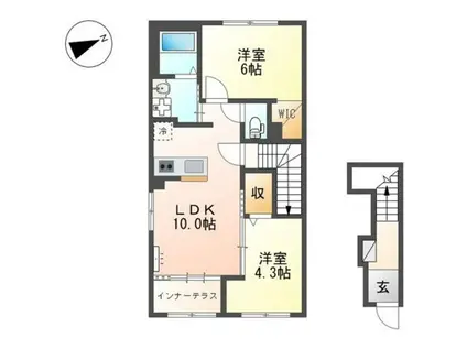 LA RECOLTE (2LDK/2階)の間取り写真