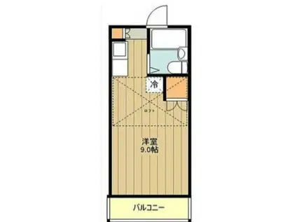 リバージュンT(1K/2階)の間取り写真