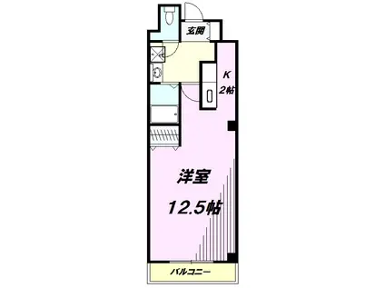 フォーリア(ワンルーム/10階)の間取り写真