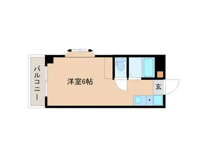 メゾンド・エトワール(ワンルーム/2階)の間取り写真