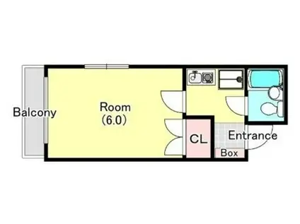 ガーデンスクエア国立(1K/3階)の間取り写真