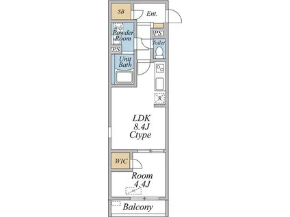 AVENIR-S(1LDK/1階)の間取り写真
