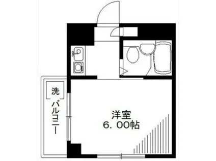 宝玉ビル(1K/3階)の間取り写真