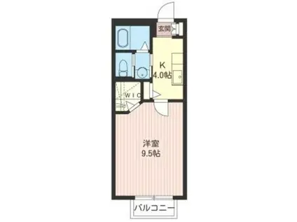 AMYRIS(1K/2階)の間取り写真