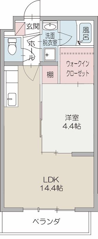ブローニュ(1LDK/2階)の間取り写真