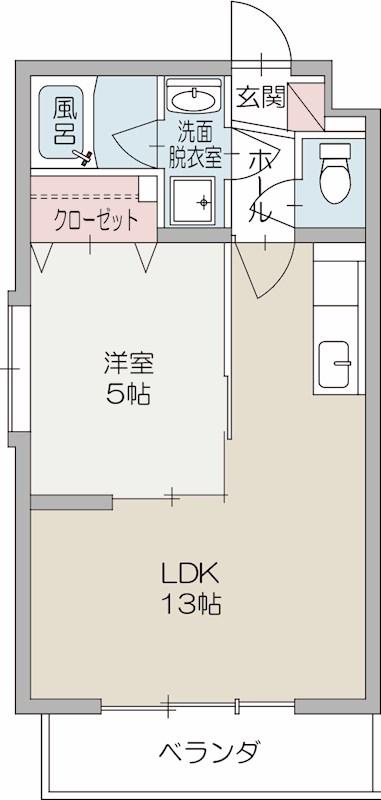 プリムローズ(1LDK/3階)の間取り写真