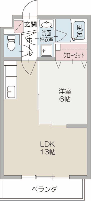 アメニティ(1LDK/3階)の間取り写真