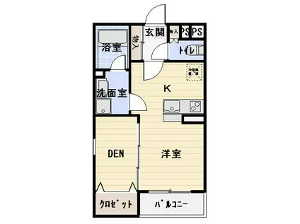 ヴィオラ七間町(ワンルーム/3階)の間取り写真