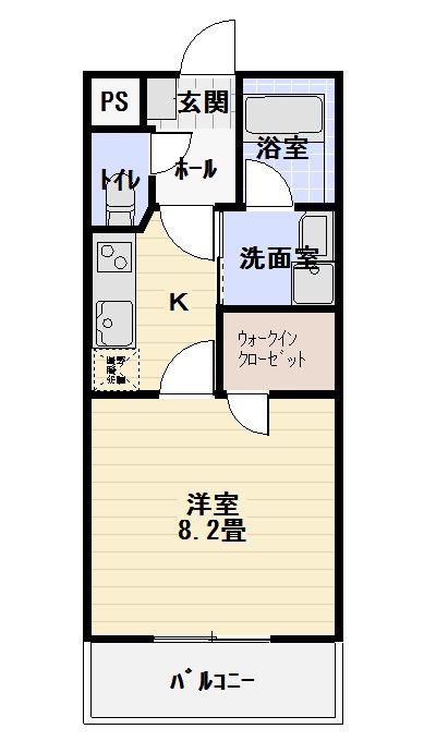 静岡鉄道静岡清水線 柚木駅(静岡鉄道) 徒歩7分 5階建 築7年(1K/5階)の間取り写真