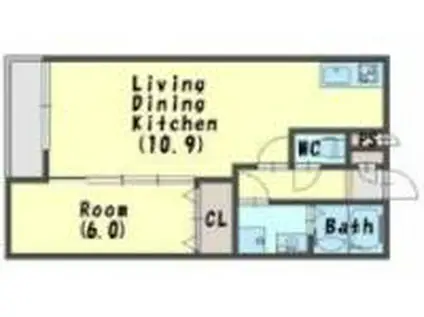 メゾンアオクロ(1LDK/1階)の間取り写真
