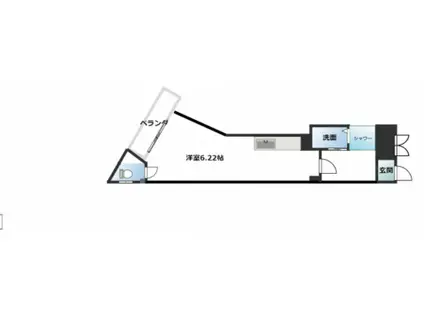 アムールみのりⅤ(ワンルーム/4階)の間取り写真