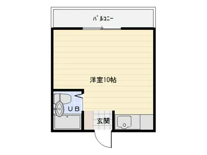 ダイヤ八尾(ワンルーム/1階)の間取り写真