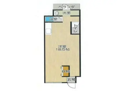 平尾マンション(2K/1階)の間取り写真