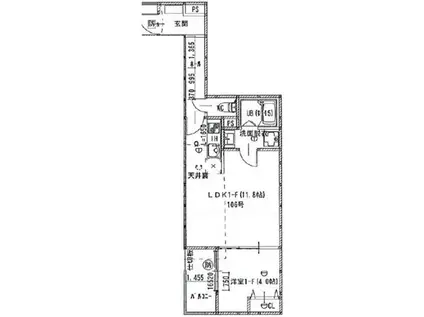 アート八尾駅前(1LDK/1階)の間取り写真
