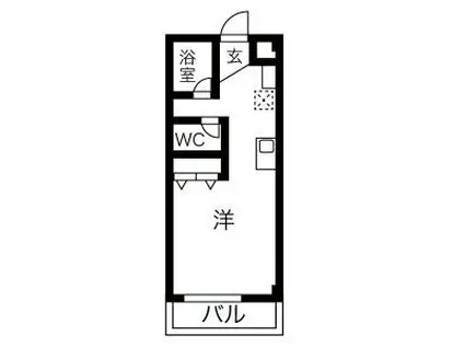 ドムスOGAWA(ワンルーム/3階)の間取り写真