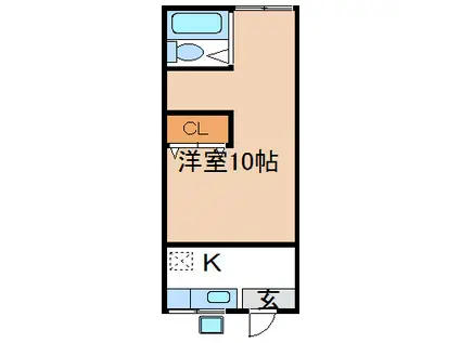 ハイツ石村(2K/2階)の間取り写真