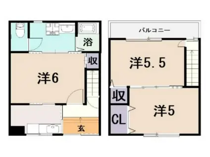 キャットタウン(3K)の間取り写真