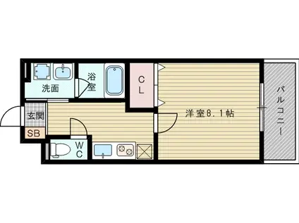 メゾン アイカワ(1K/2階)の間取り写真