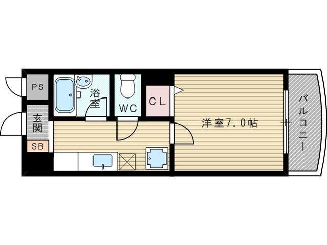 GREAT新大阪(1K/5階)の間取り写真