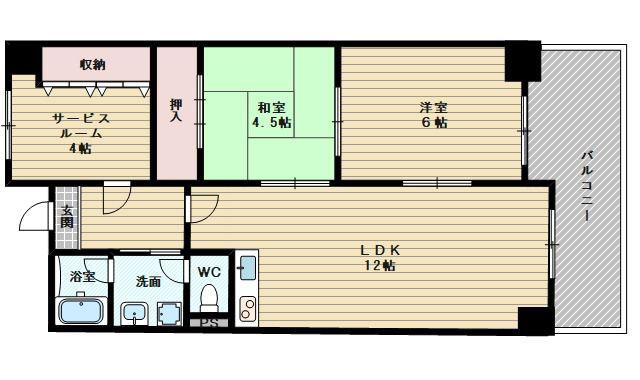 第2グランドハイツ太田(2SLDK/2階)の間取り写真