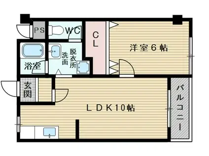 原田マンション(1LDK/2階)の間取り写真