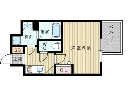 エスリード新大阪グランファースト(1K/4階)の間取り写真