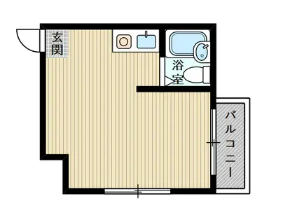 青山ハイツ淡路(ワンルーム/5階)の間取り写真